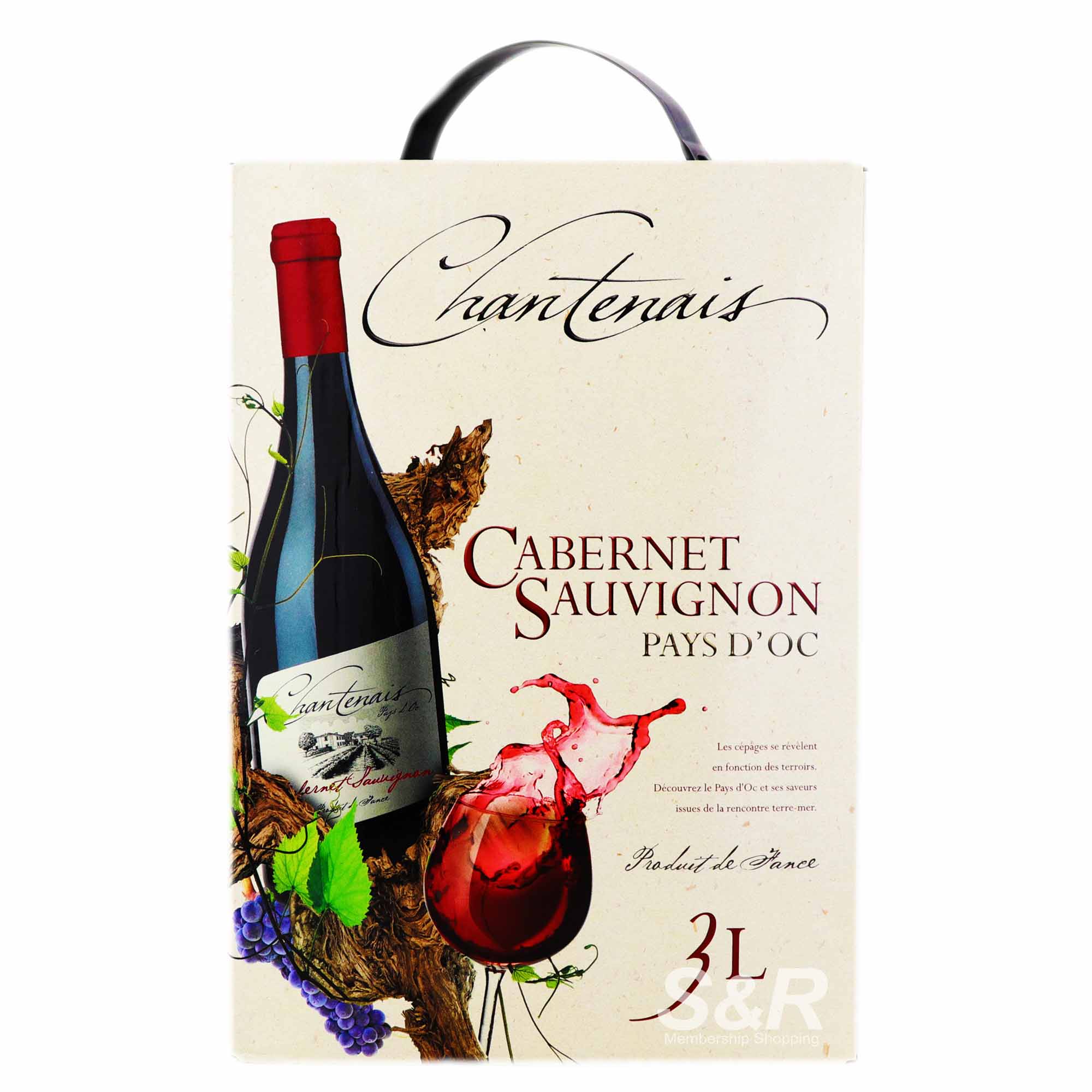 Chantenais Cabernet Sauvignon Pays D'oc 3L Chantenais Cabernet Sauvignon Pays D'oc 3L